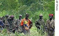 Members of Uganda's Lord's Resistance Army (July 2006 file photo)