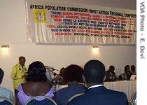 Professor F.T. Sai, Ghana's Presidential Advisor on Population and Health, addressing delegates in Accra, Ghana, Monday, Nov. 06, 2006