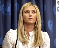 Maria Sharapova at the United Nations, 14 Feb 2007