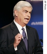 Senator Christopher Dodd, 26 April 2007 file photo