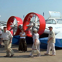 Visitors to the air show at the once-secret airbase got close-up looks at civilian and military aircraft