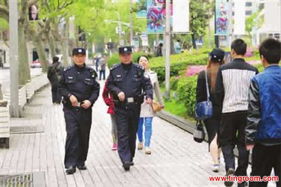 over 1,000 police officers in Shanghai are being allowed to carry revolvers on regular patrols.