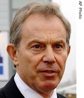 British Prime Minister Tony Blair 