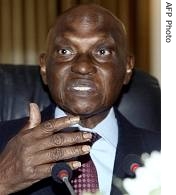 Senegalese President Abdoulaye Wade 