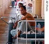 Patients suffering from tuberculosis in Hyderabad, India